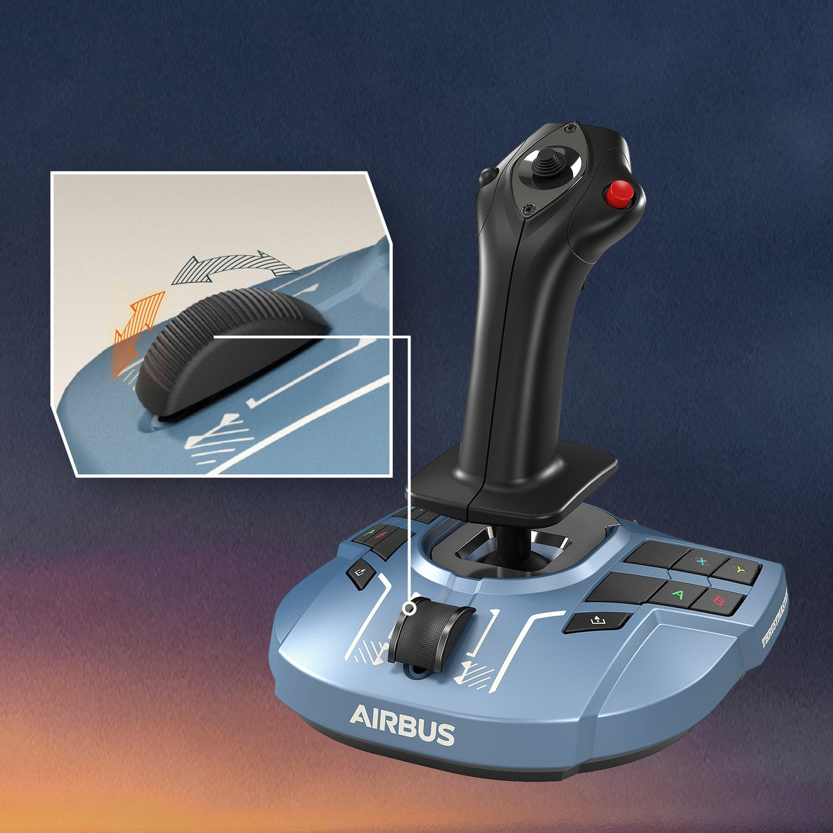 Thrustmaster tca captain pack x airbus edition gaming set (zwart, pc, xbox series x|s)