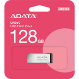 Adata ur350 128 gb usb-stick (nikkel zwart, usb-a 3.2 gen 1 (5 gbit s))