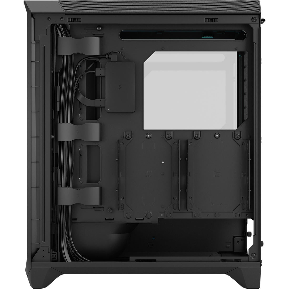 Fractal design meshify 3 ambience pro rgb midi tower behuizing (zwart | 2x usb-a | 1x usb-c | rgb | tempered glass)
