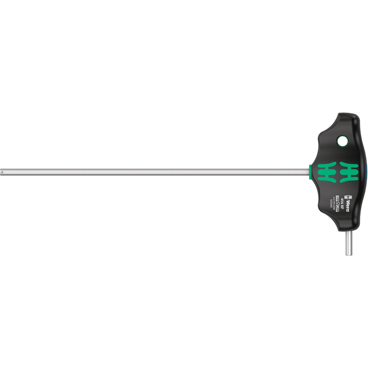 Wera 454 5 hf shk set 1 schroevendraaierset t-greep-schroevendraaier hex-plus met vasthoudfunctie (zwart groen, 5‑delig)