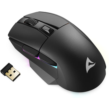 Sharkoon skiller sgm50w gaming muis (zwart, 400 - 6400 dpi, rgb leds)