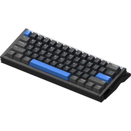 Iqunix ez60 magnetic switch gaming he keyboard (zwart, us lay-out (qwerty), gateron magnetic jade gaming, 60%, rgb, double shot pbt keycaps)