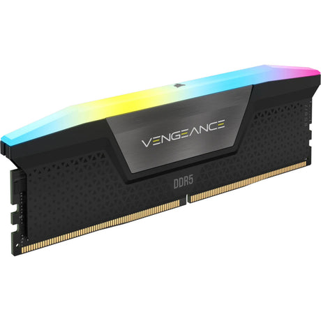 Corsair vengeance rgb 8 gb ddr5-5200 (1x 8 gb) werkgeheugen (zwart, cmh8gx5m1b5200c40, udimm, xmp 3)