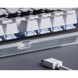 Pulsar pcmk 2he tkl mechanical gaming keyboard (wit, us lay-out (qwerty), 80% (tkl), rgb, pbt double-shot keycaps, hot-swap)