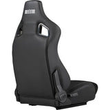 Next level racing ers4 elite reclining seat - pu leder suède edition gamestoel (zwart)