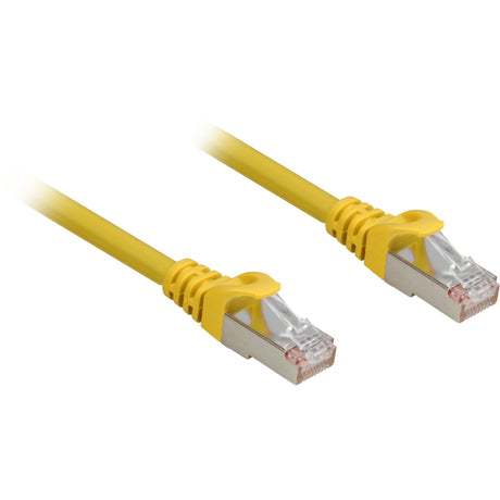Sharkoon netwerkkabel sftp, rj-45 met cat.6a (geel, 1 meter, halogeenvrij)