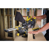 Stanley 1500w 216mm afkort- en verstekzaag met zaagtafel (geel zwart)