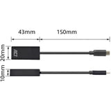 Act connectivity usb-c naar hdmi female adapter (zwart)