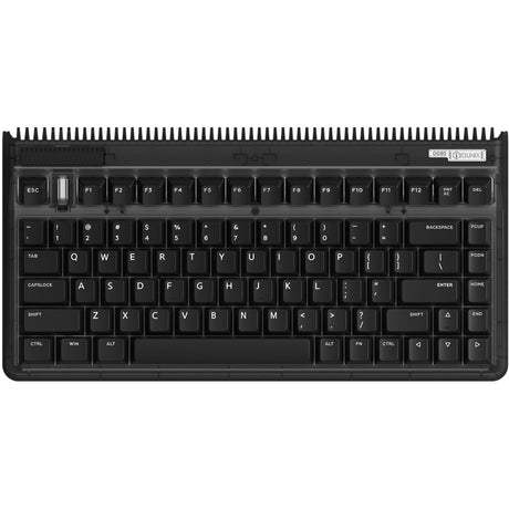 Iqunix og80 dark side wireless mechanical keyboard (zwart, us lay-out (qwerty), gateron brown, 80% (tkl), rgb leds, hot-swappable, pbt, 2.4ghz | bluetooth 5.1 | usb-c)