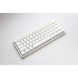 Ducky one 3 classic pure white mini rgb mechanisch toetsenbord (wit, us lay-out (qwerty), cherry mx red, 60%, rgb led, double-shot pbt, hot-swappable, quack mechanics)