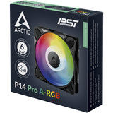 Arctic p14 pro a-rgb case fan (zwart, 140 x 140 x 27 mm, pwm)