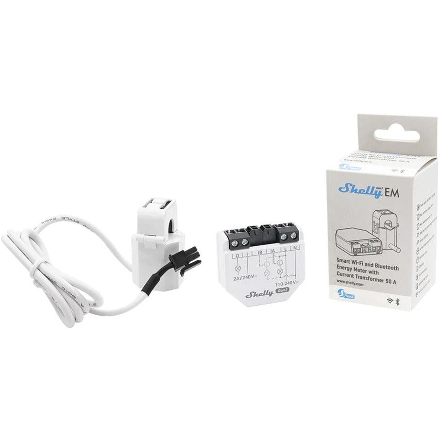 Shelly em gen3 energiemeting voor smart home wifi met controller