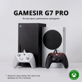Gamesir g7 pro tri-mode - shadow ember gamepad (zwart donkerrood, xbox series x|s, xbox one, pc, android, steam)