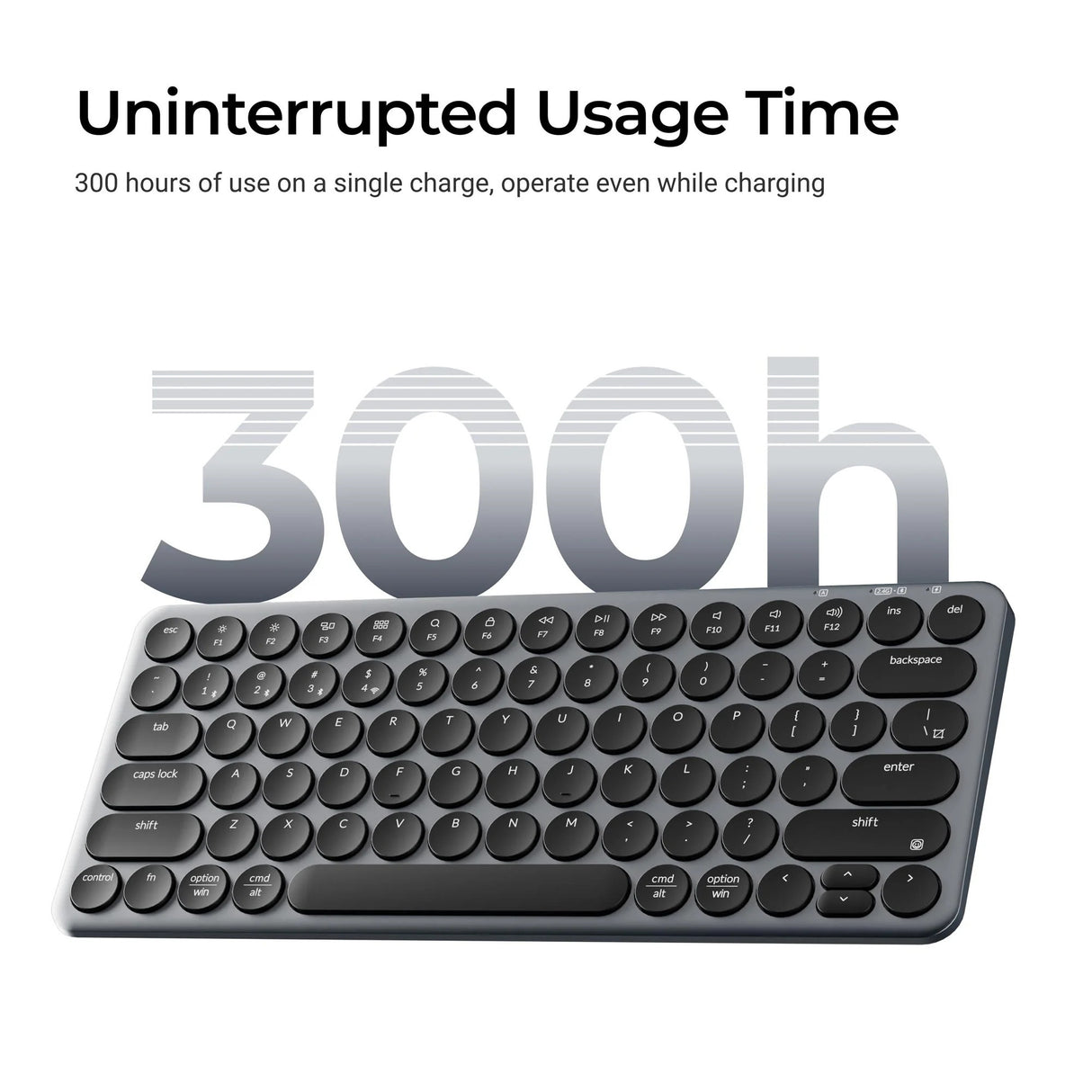 Keychron b3 pro-k8 toetsenbord (wit, us lay-out (qwerty), scissor switches, 75%, abs keycaps, 2.4 ghz | bluetooth | usb)