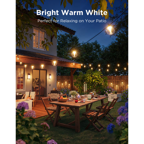 Govee outdoor clear bulb string lights slimme buitenverlichting rgbww matter