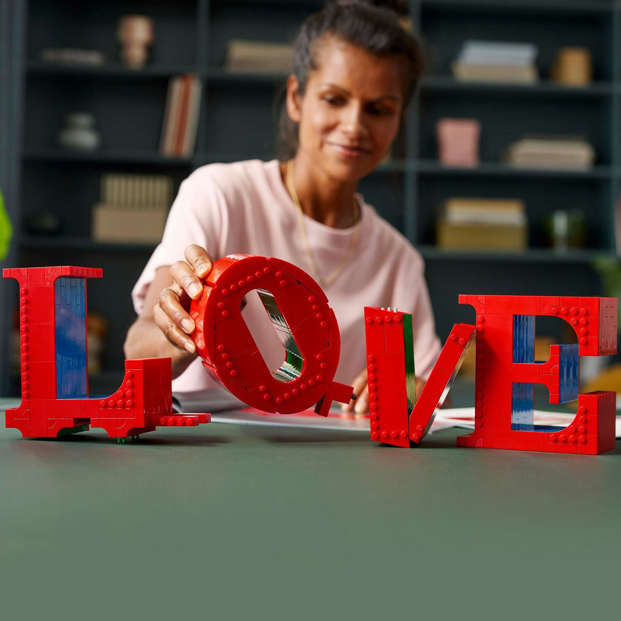 Lego art love woonaccessoire decoratie bouwpakket voor volwassenen, valentijnscadeau - 31214