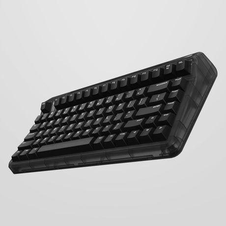 Iqunix og80 dark side wireless mechanical keyboard (zwart, us lay-out (qwerty), gateron red, 80% (tkl), rgb leds, hot-swappable, pbt, 2.4ghz | bluetooth 5.1 | usb-c)