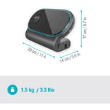 Gardena aquabloom set l voor bewatering op zonne-energie besproeiingscomputer (grijs turquoise, automatisch besproeiingssysteem, accu inbegrepen)