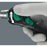 Wera 8000 b black edition zyklop speed ratel met 3 8 aandrijving (zwart groen)