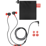 Powera bedrade oordopjes voor nintendo switch 2 in-ear (zwart rood, nintendo switch 2, nintendo switch, nintendo switch - oled model, nintendo switch lite)