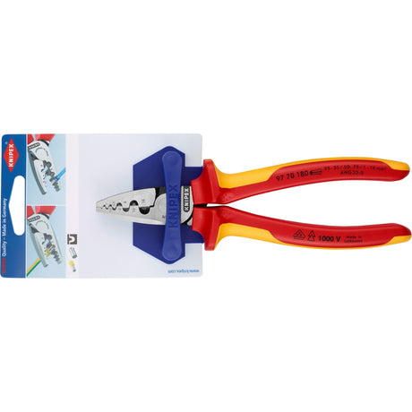 Knipex 97 serie - krimptang - 180mm - vde isolatie - ergonomisch
