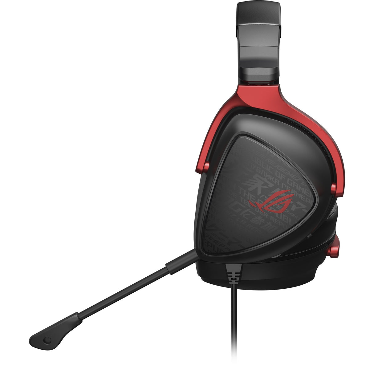 Asus rog delta s core over-ear gaming headset (zwart rood, pc, playstation 4, playstation 5, xbox one, xbox series x|s, nintendo switch)