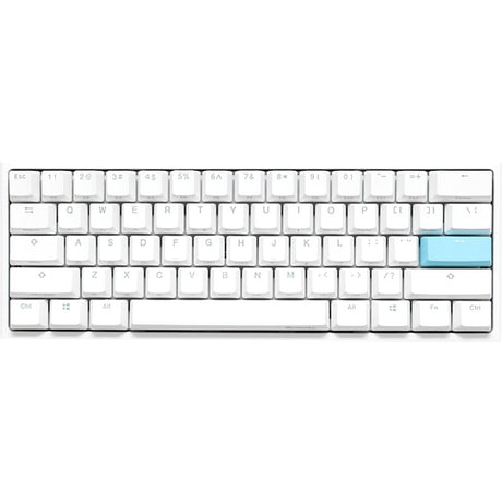 Ducky one 2 pro mini white classic rgb mechanisch gaming toetsenbord (wit, us lay-out (qwerty), cherry mx brown, 60%, rgb led, double-shot pbt, quack mechanics)