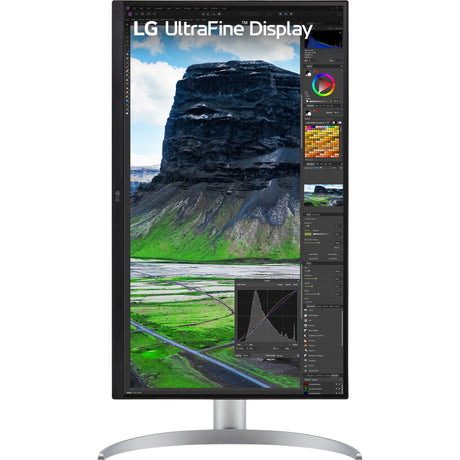 Lg ultrafine 27uq850v-w 27 4k uhd monitor (wit zilver, 2x hdmi, displayport, 2x usb-a, usb-b, usb-c)