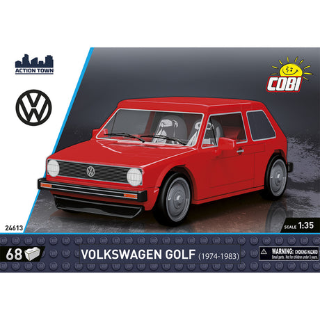 Cobi volkswagen golf (1974-1983) constructiespeelgoed (schaal 1:35)