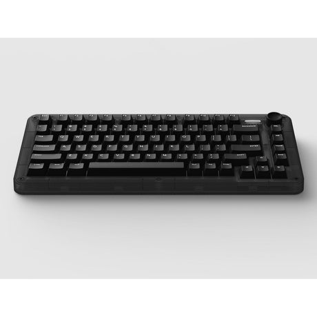 Iqunix zx75 dark side wireless mechanical keyboard (zwart, us lay-out (qwerty), cherry mx brown, 75%, rgb leds, hot-swappable, double-shot pbt, 2.4ghz | bluetooth 5.1 | usb-c)