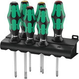 Wera 335 350 355 3 schraubendrehersatz schroevendraaier (zwart groen, 6-delig)