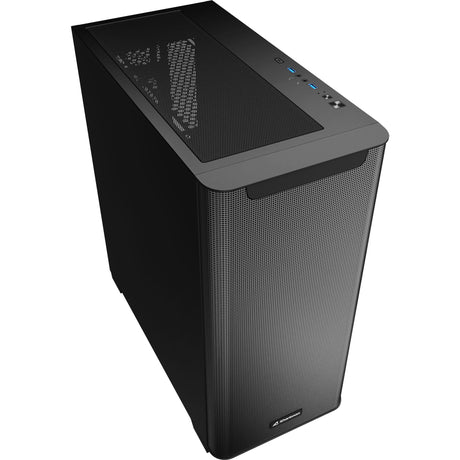Sharkoon m30 black midi tower behuizing (zwart | 2x usb-a | 1x usb-c)