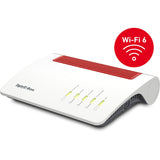 Fritz! box 5590 fiber edition internationaal router (wit rood, mesh wi-fi)