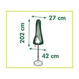 Nature tuinmeubelafdekhoes voor staande parasol (klein) afdekking (grijs, 6030616)