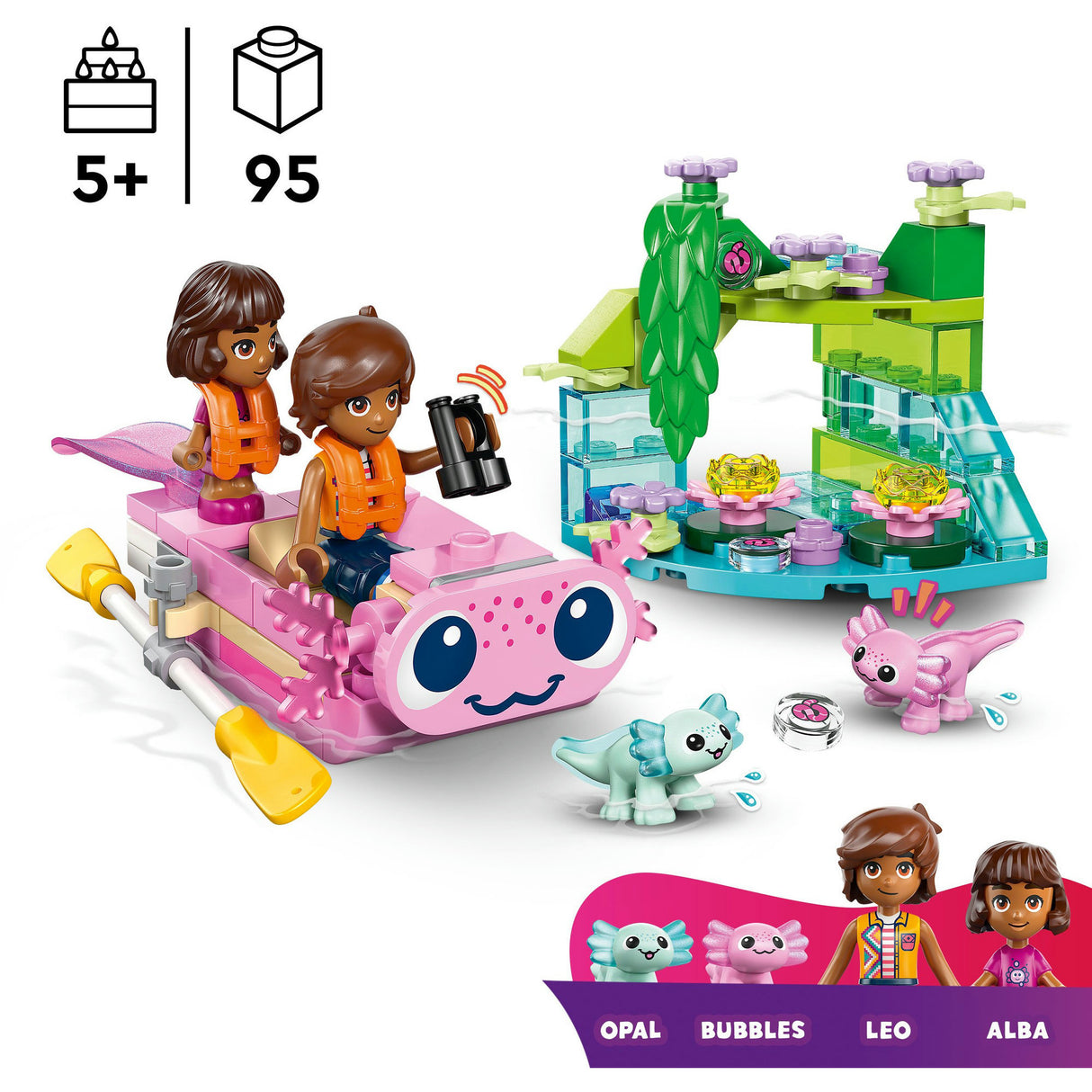 Lego friends axolotl avontuur boot bouwset - speelgoed - 42681