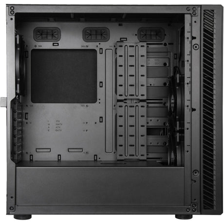 Silverstone seta q1 midi tower behuizing (zwart | 2x usb-a | 1x usb-c)