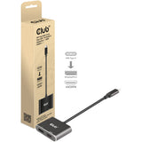 Club 3d usb-c (dp alt-mode) naar displayport + hdmi hub (zwart)