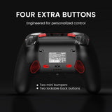 Gamesir g7 pro tri-mode - shadow ember gamepad (zwart donkerrood, xbox series x|s, xbox one, pc, android, steam)