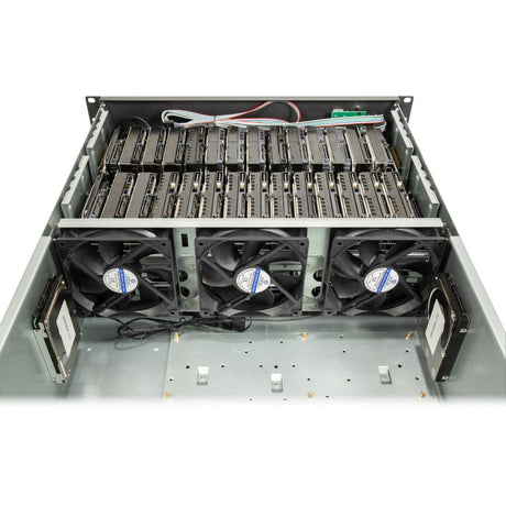 Inter-tech 4f28 mining-rack, server behuizing (zwart | 2x usb-a)