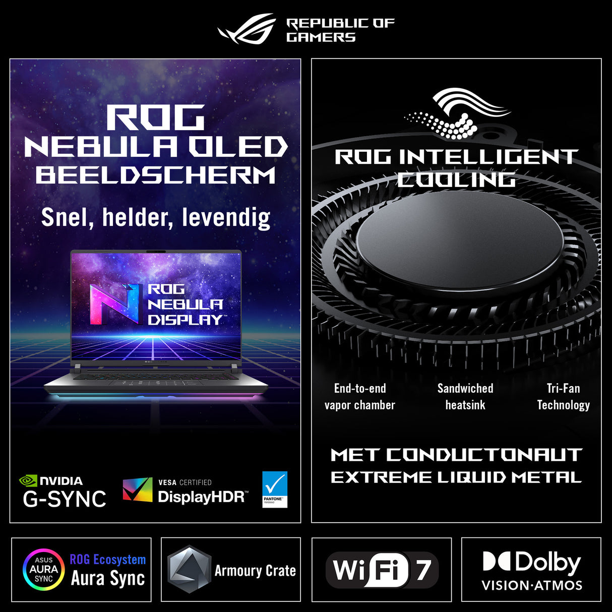 Asus rog zephyrus g16 ga605km-qr010w 16 copilot+ gaming laptop (grijs | ryzen ai 7 350 | rtx 5060 | 32 gb | 1 tb ssd | oled)