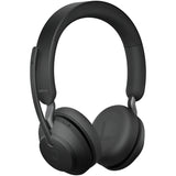 Jabra evolve2 65, uc stereo on-ear headset (zwart, unified communication, bluetooth)
