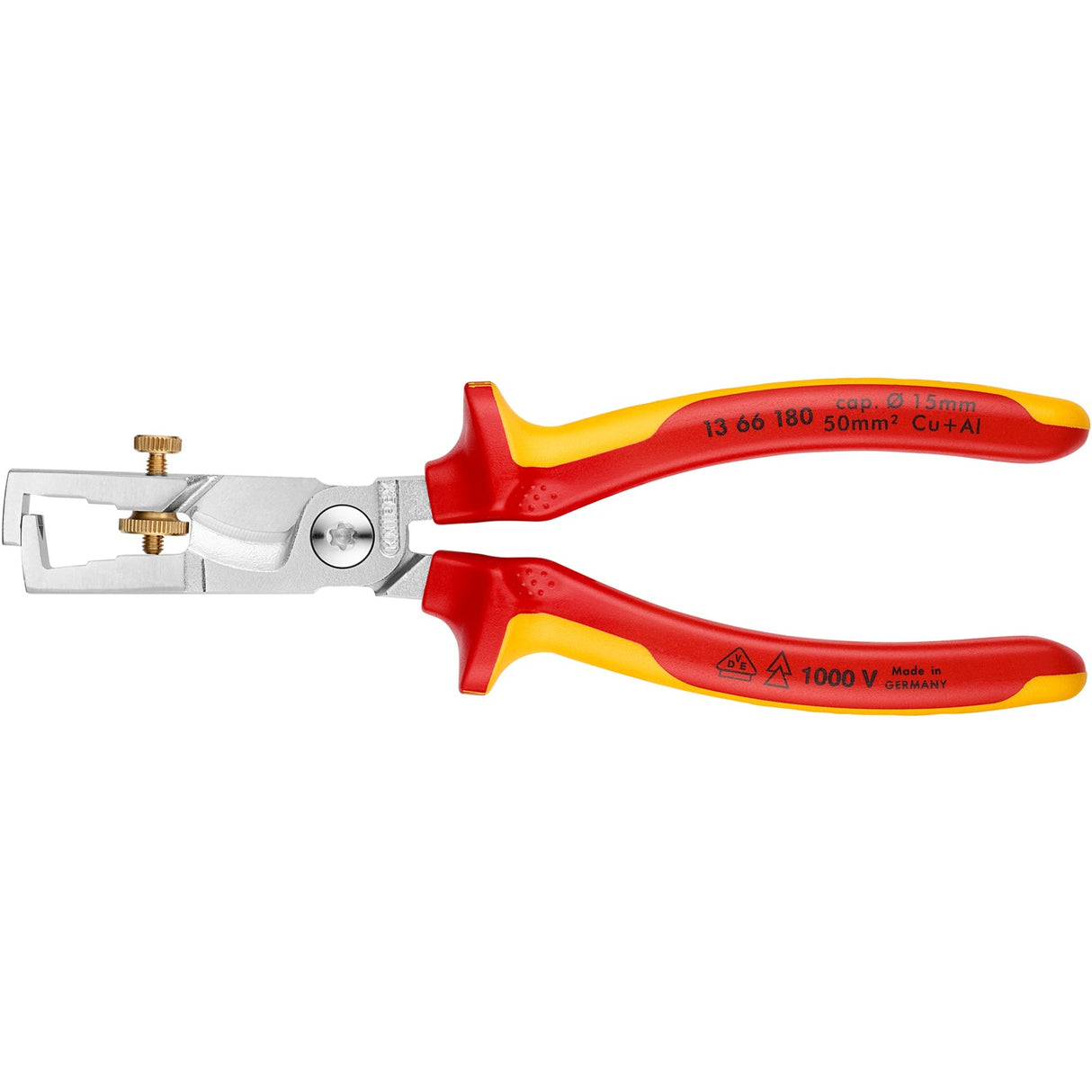 Knipex 13 66 180 strix vde afstriptang met kabelschaar - 180mm