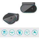 Gardena aquabloom set l voor bewatering op zonne-energie besproeiingscomputer (grijs turquoise, automatisch besproeiingssysteem, accu inbegrepen)