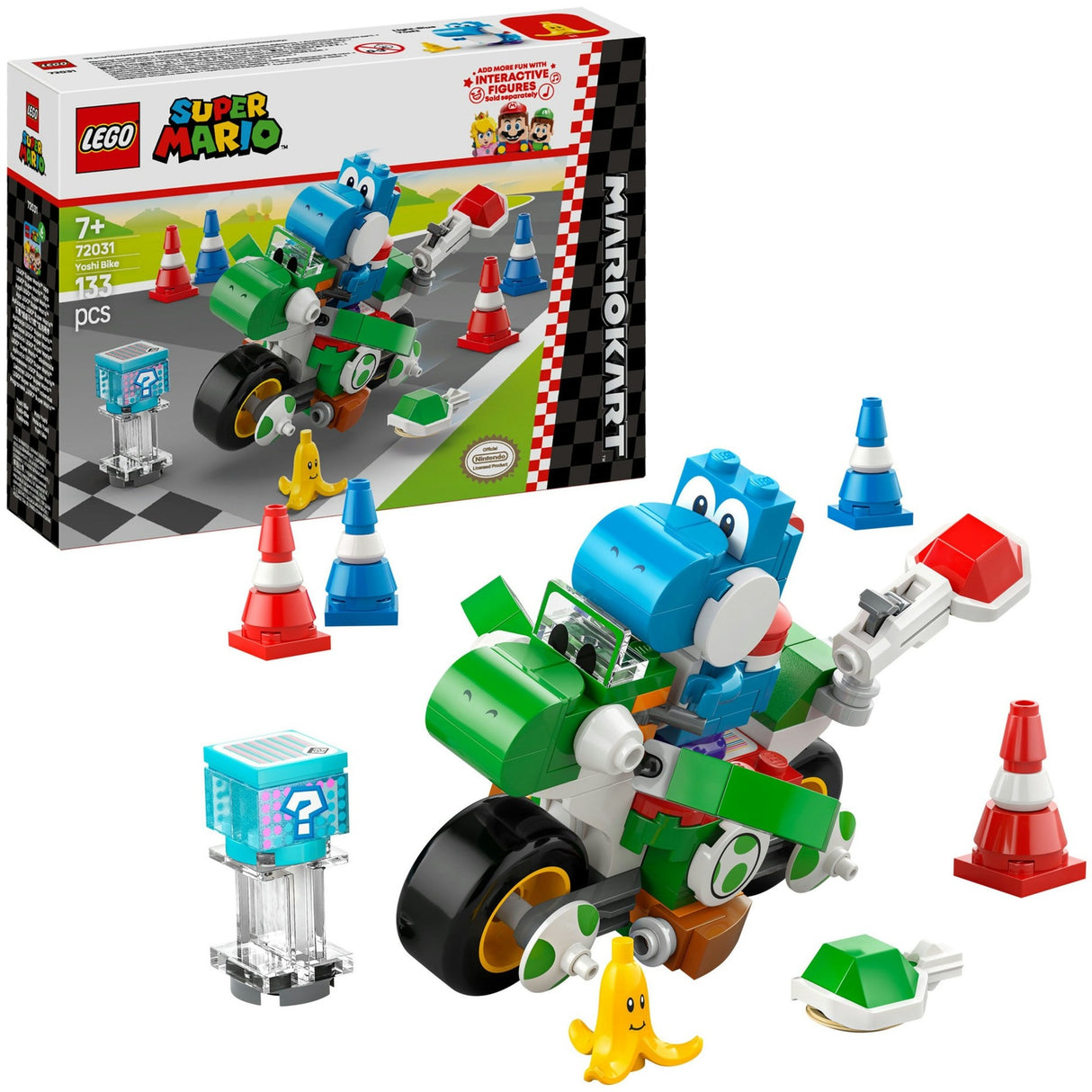 Lego super mario - mario kart - yoshi-crosser constructiespeelgoed (72031)