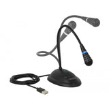 Delock usb gooseneck microphone microfoon (zwart)