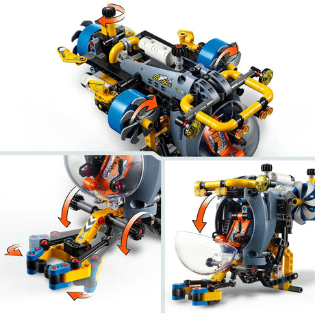 Lego technic onderzeeër voor diepzeeonderzoek - 42201