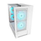 Cougar omnyx midi tower behuizing (wit | 4x usb-a | 2x usb-c | tempered glass)