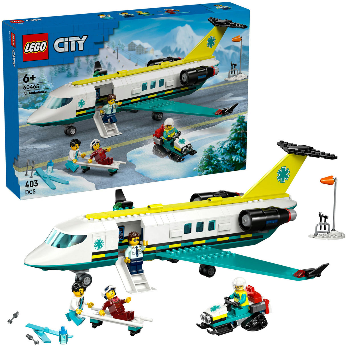 Lego city 60465 ambulancevliegtuig