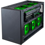 Silverstone sugo 17 mini tower behuizing (zwart | 2x usb-a | 1x usb-c)