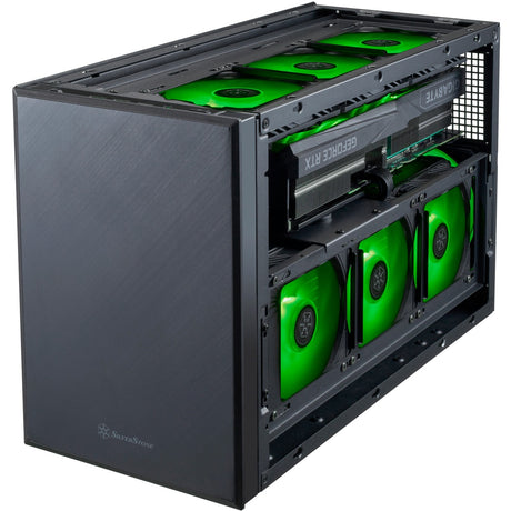 Silverstone sugo 17 mini tower behuizing (zwart | 2x usb-a | 1x usb-c)